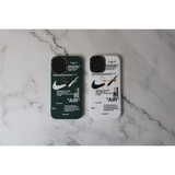 black and white nike iphone case