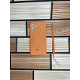 orange , salmon nike iphone case